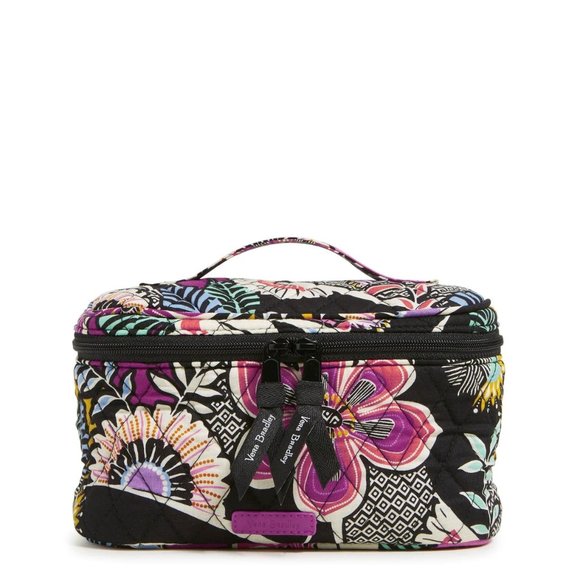 Vera Bradley Kauai Floral Train Case Cosmetic Travel Bag NWT New - Picture 12 of 13